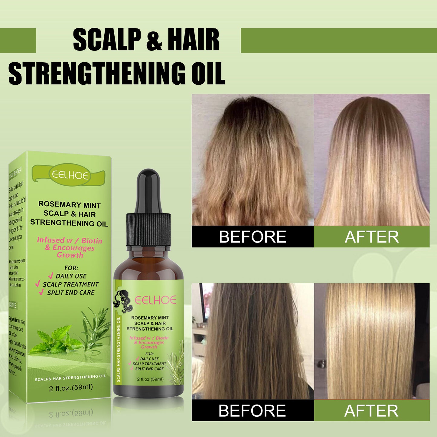 Rosemary Mint Hair Growth Fluid Scalp Massager